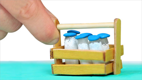 DIY Miniature Milk Bottles