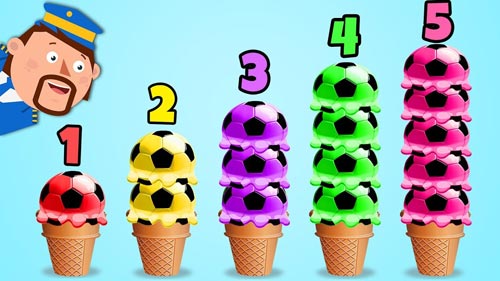 Yummy Soccer Balls Ice Cream 